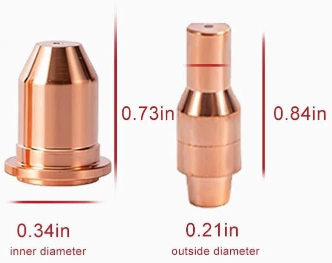 Hasweld Plasma Torch Electrode 56576 Nozzle 56811 56255 45A fits Harbor Freight Titanium Plasma45 TI-PC45 iPT-45 58895 Plasma Torch consumables,23pk - Image 4